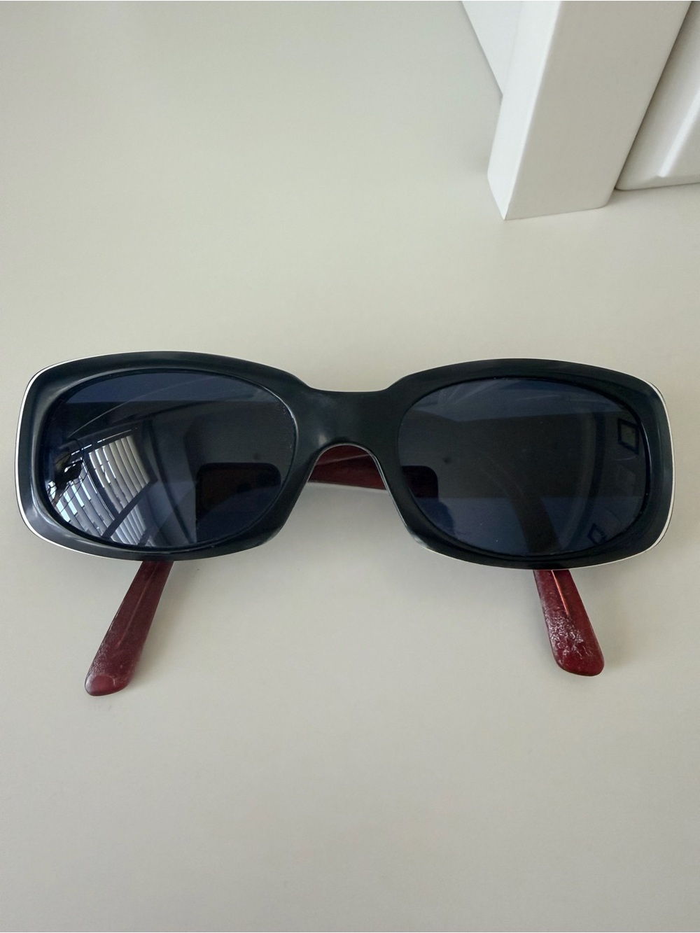 Vintage Y2K ESCADA Designer Zebra Sunglasses Women’s Rectangular